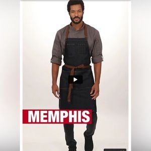 Chefworks Memphis Denim Bib Apron One Size Unisex